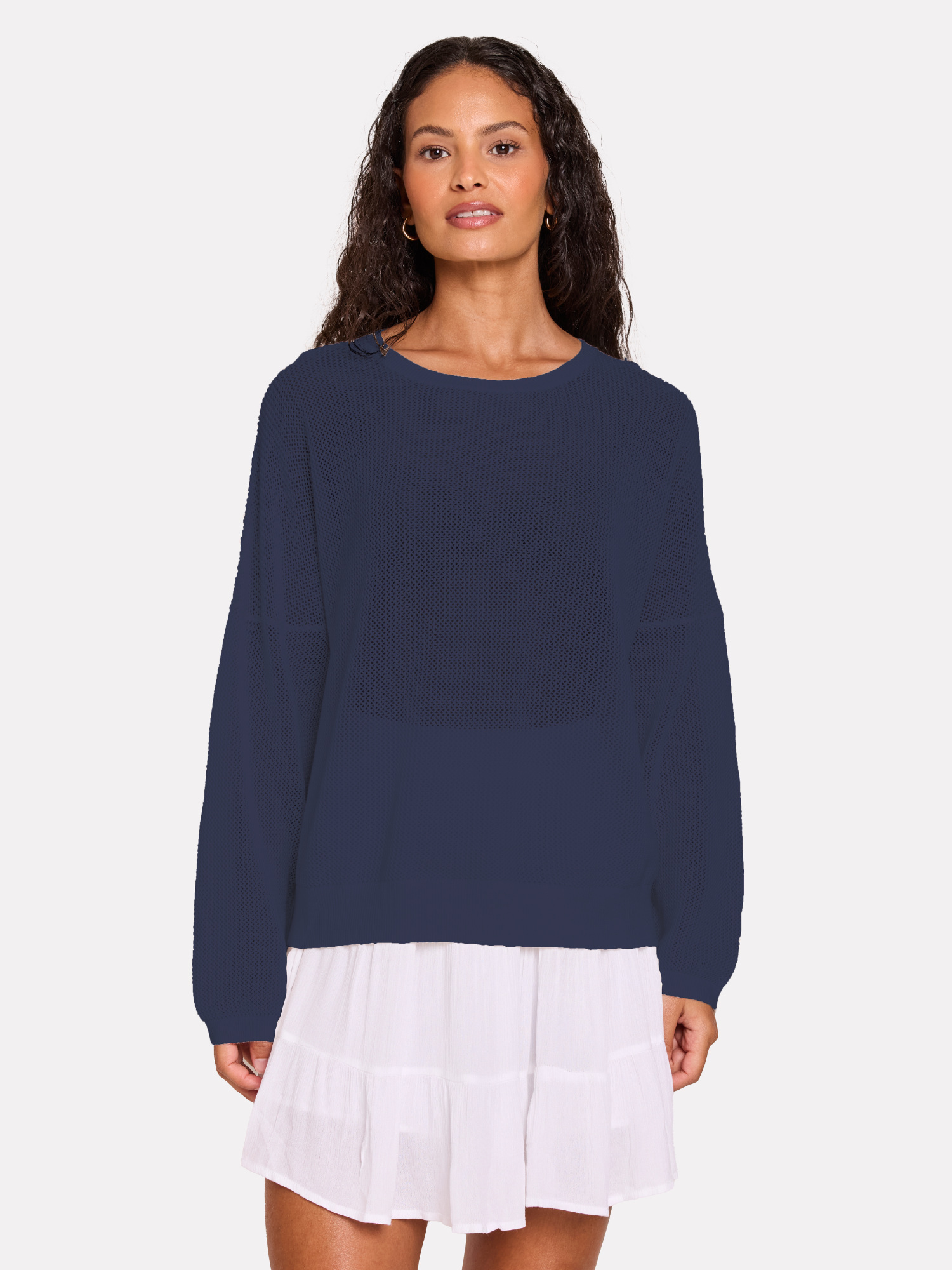 Pointelle Star Back Jumper