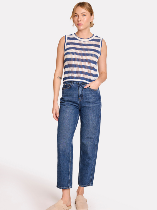 Stripe Pointelle Tank