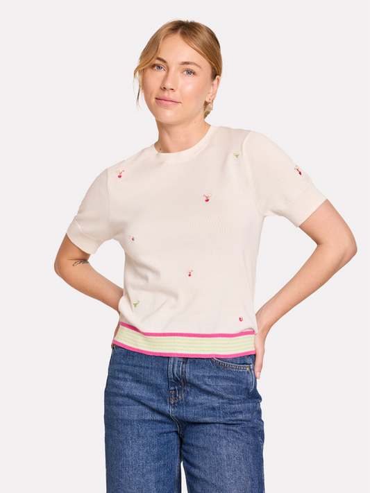 Cocktail Embroidery Tee
