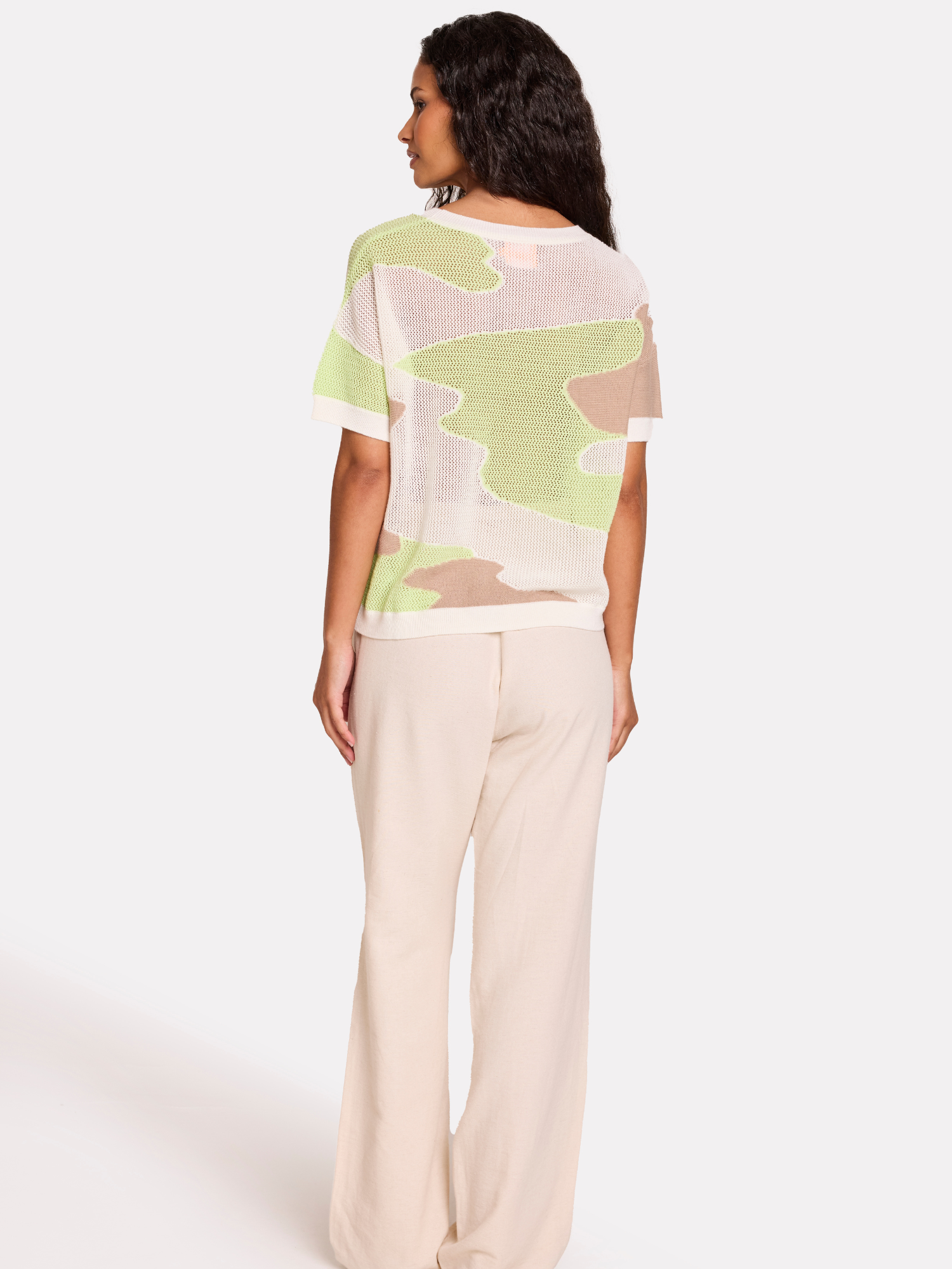 Mix Stitch Camo Tee