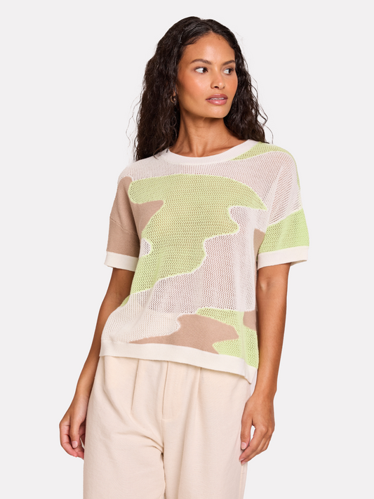 Mix Stitch Camo Tee