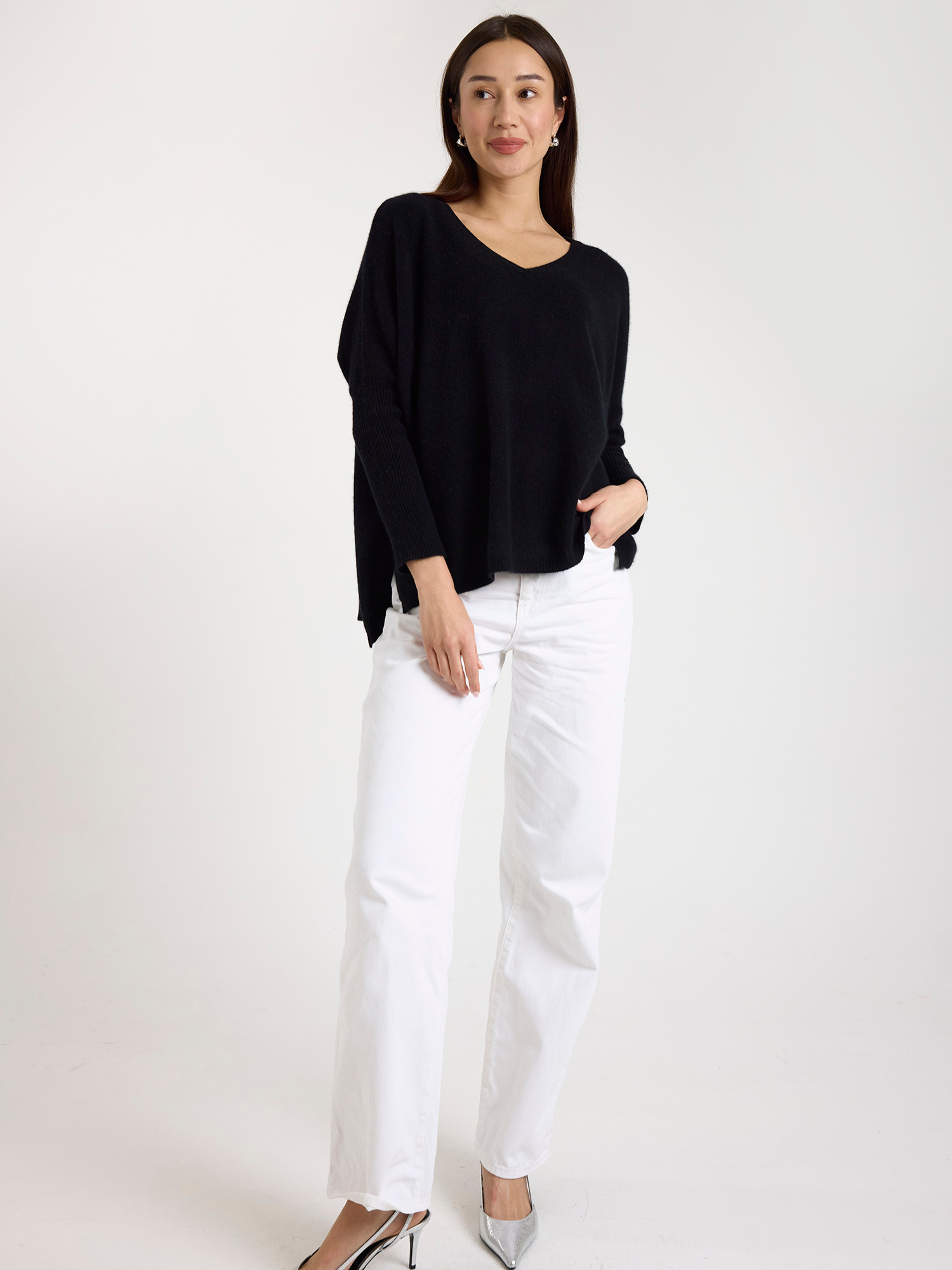 Charlotte Cashmere V Neck Jumper
