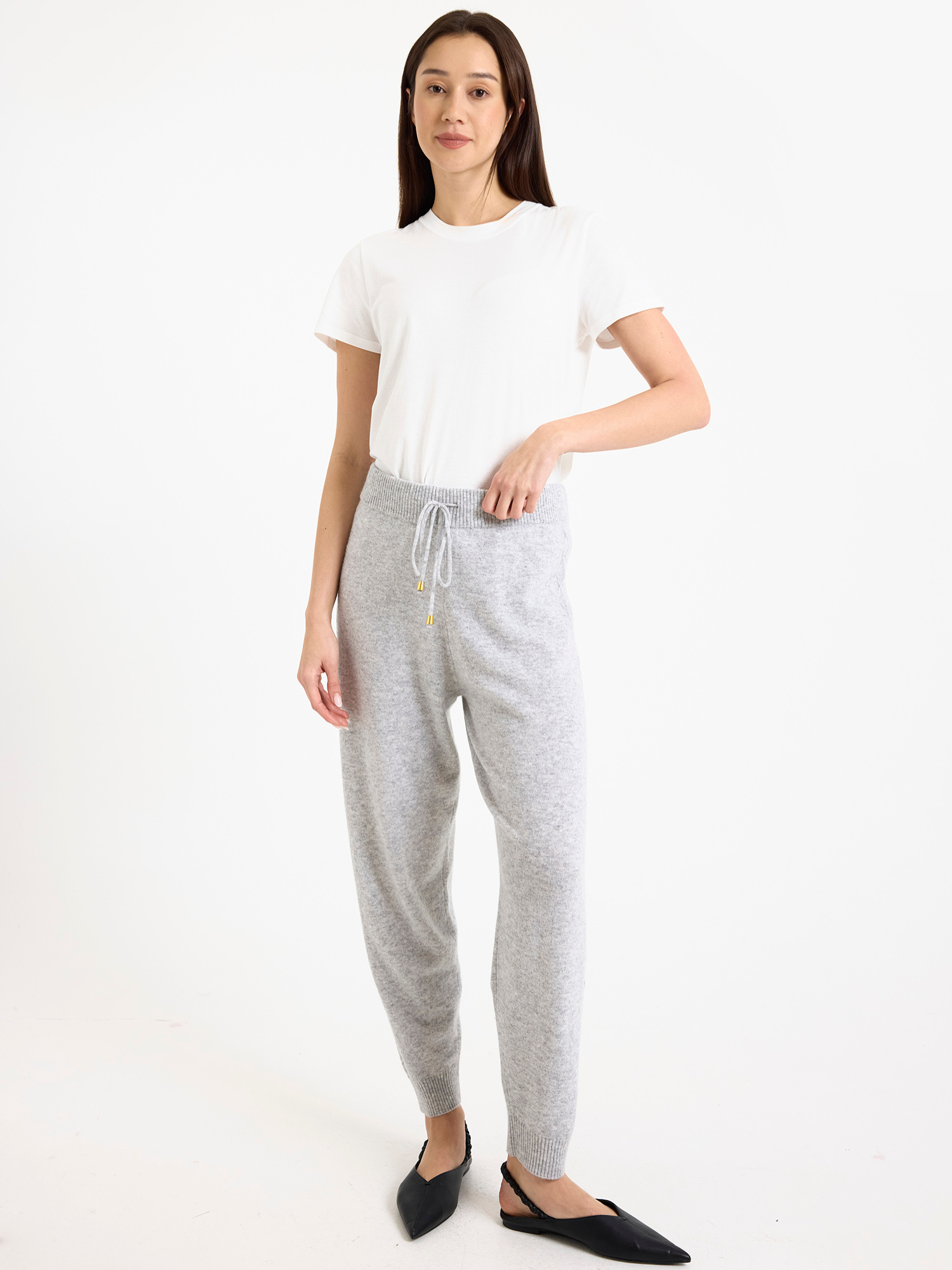 Luxe Cable Cashmere Jogger