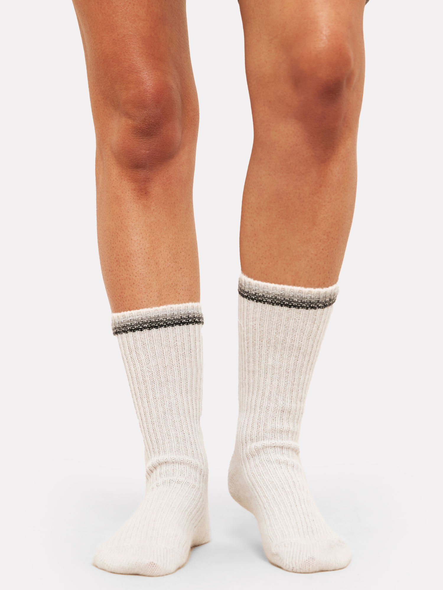 Rainbow Stripe Cashmere Cosy Socks