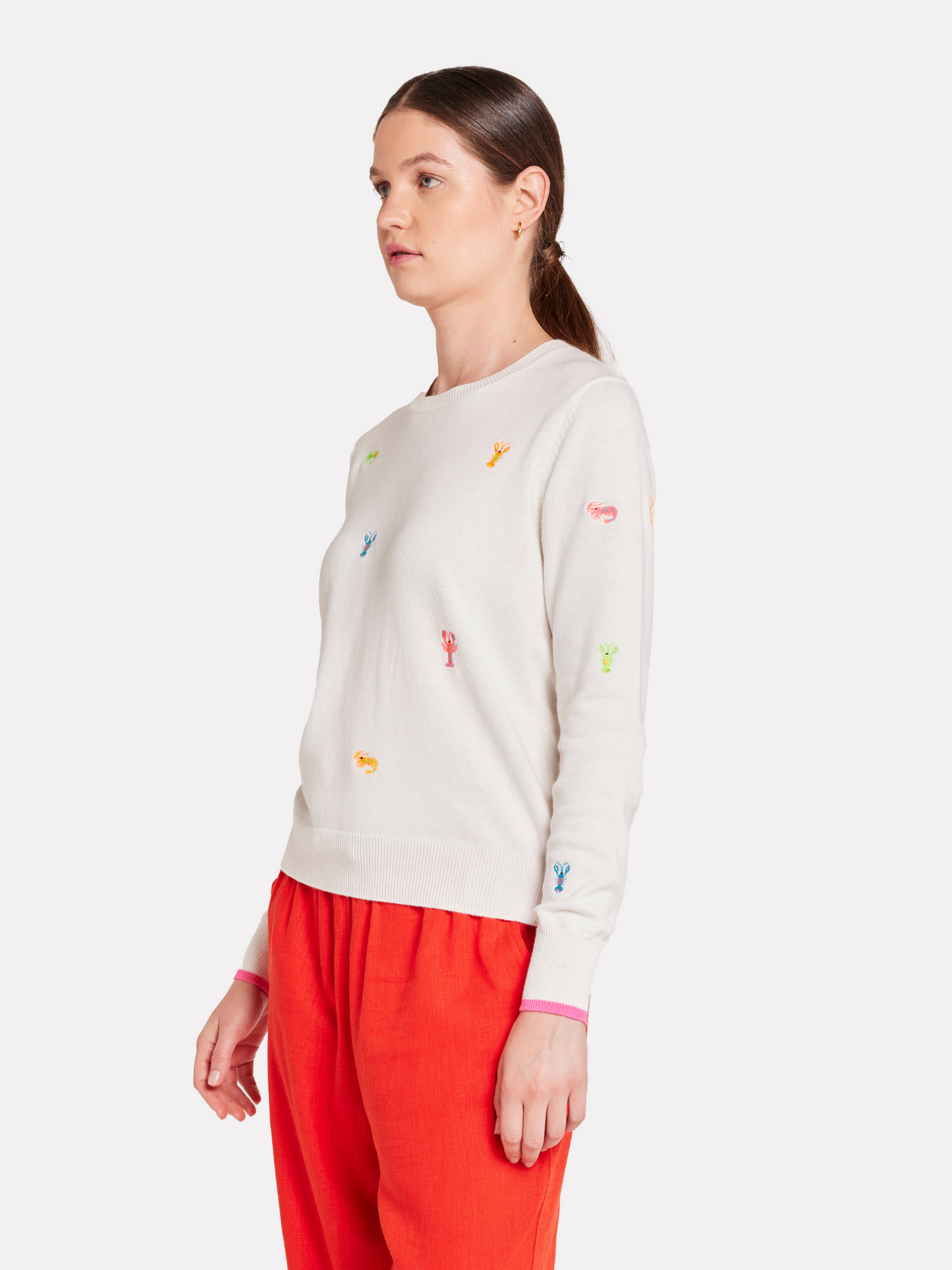 Lobster Embroidery Jumper