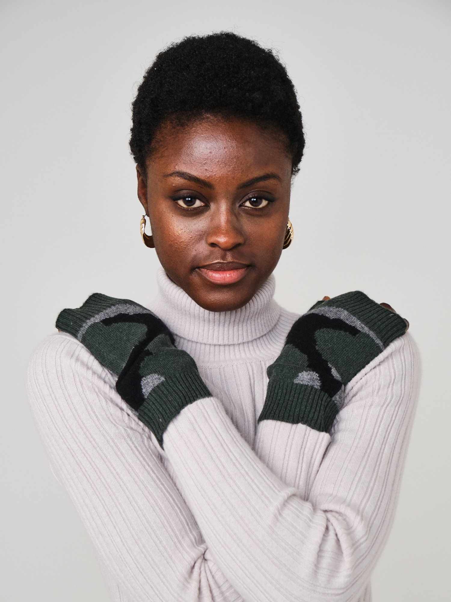 CAMO CASHMERE WRIST WARMER