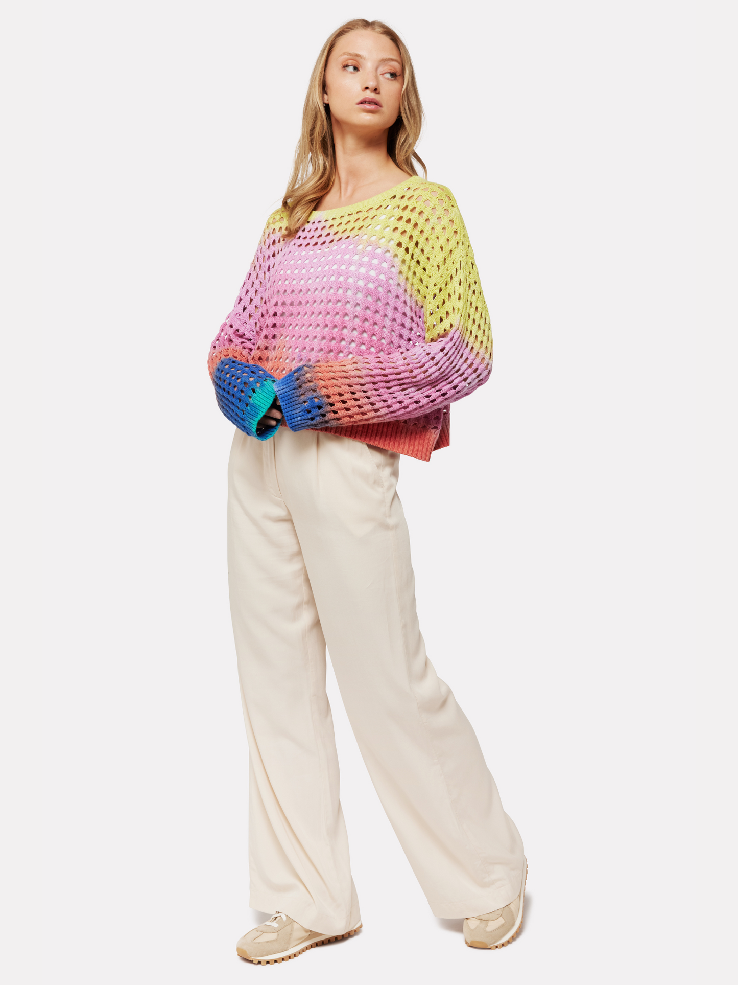 Gradient Rainbow Slouchy Jumper