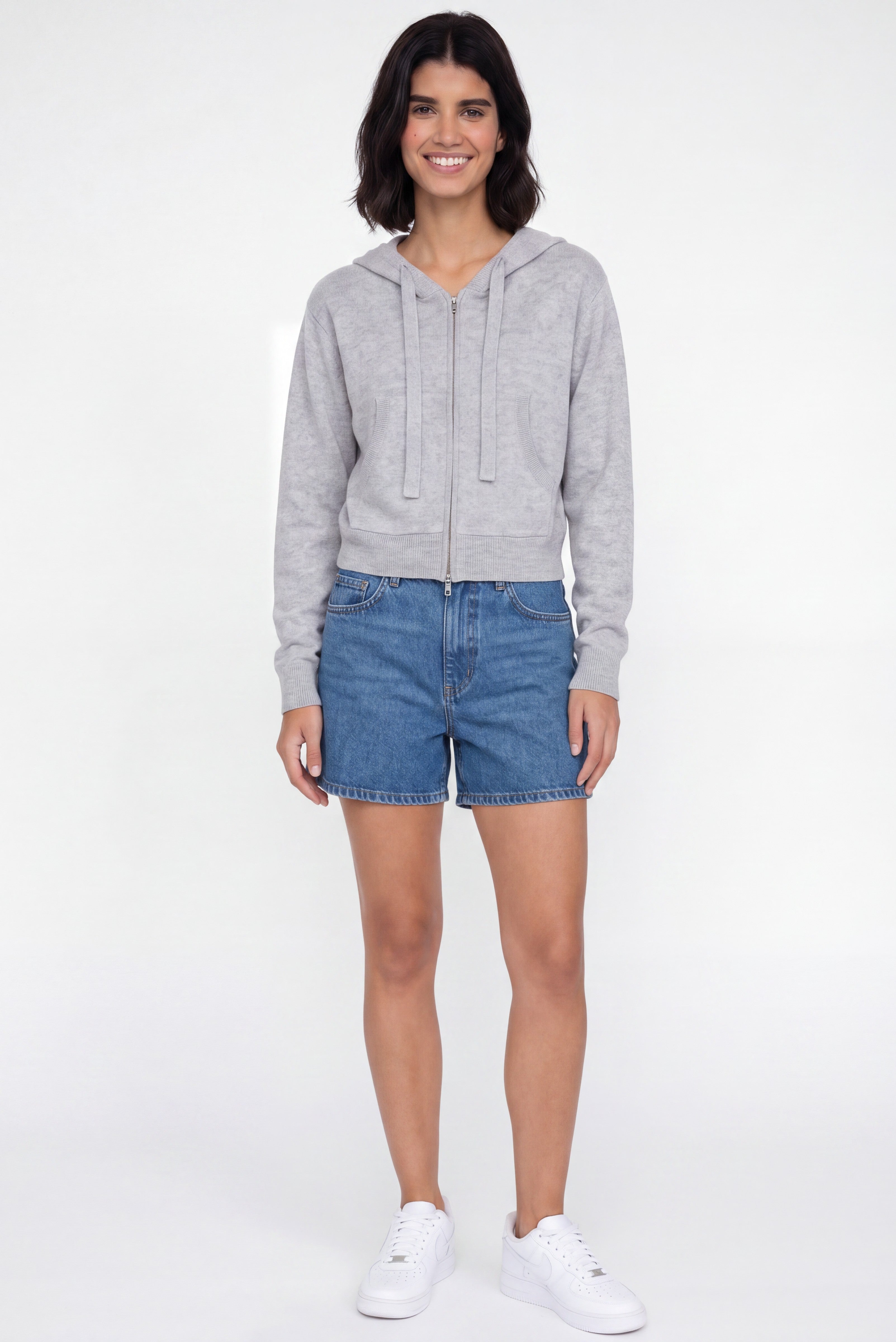 Ruby Cropped Cashmere hoodie