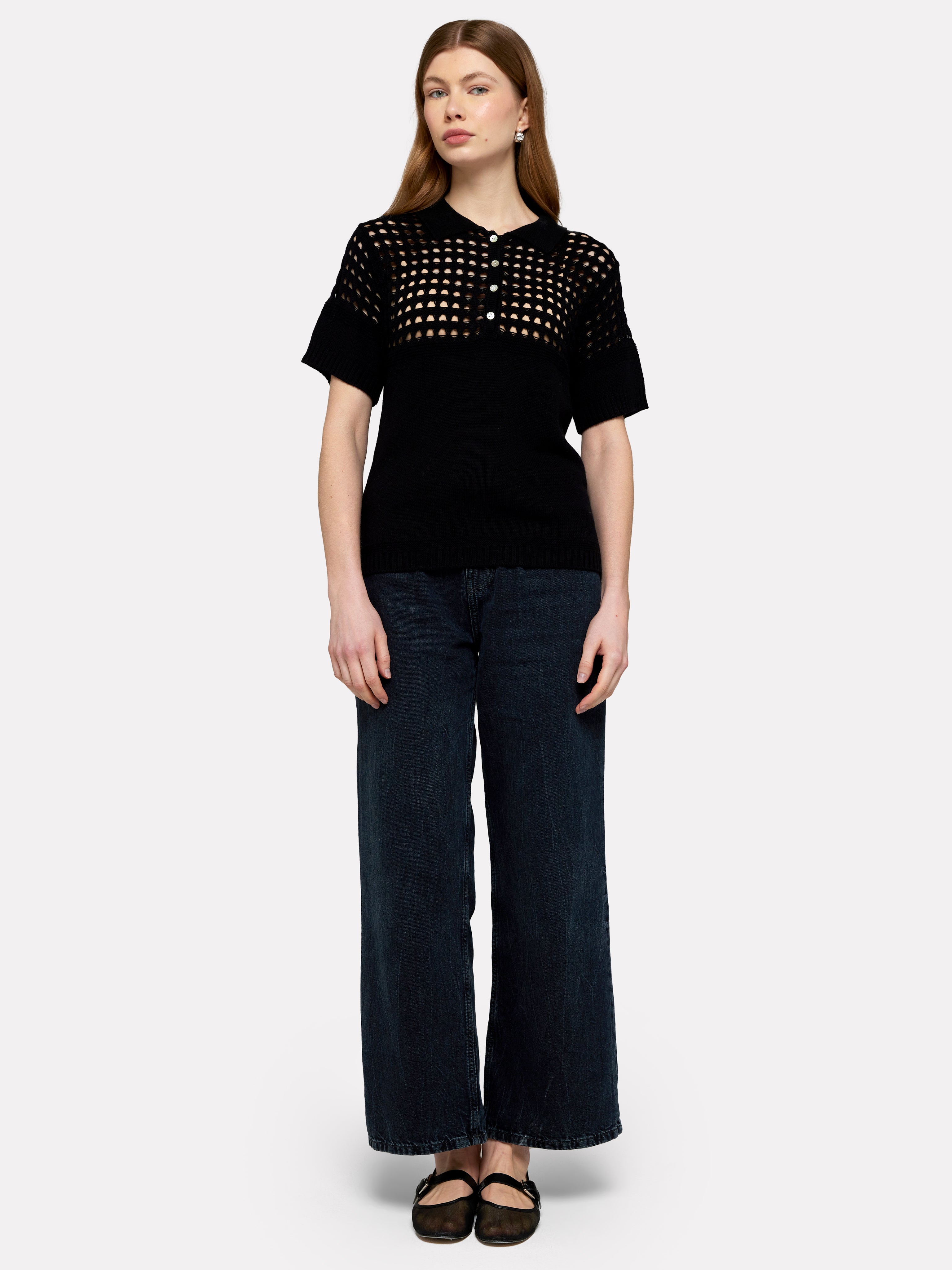 Pointelle Polo
