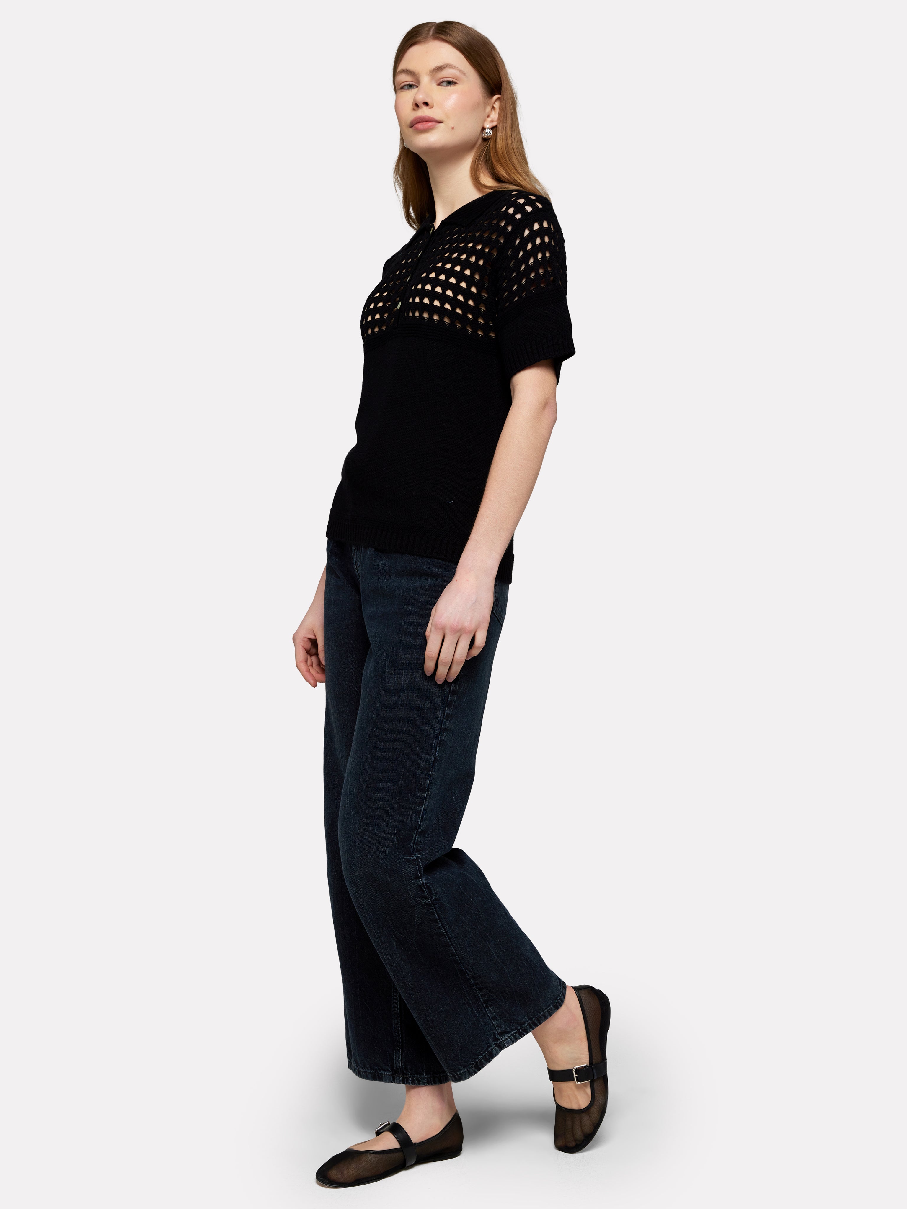 Pointelle Polo