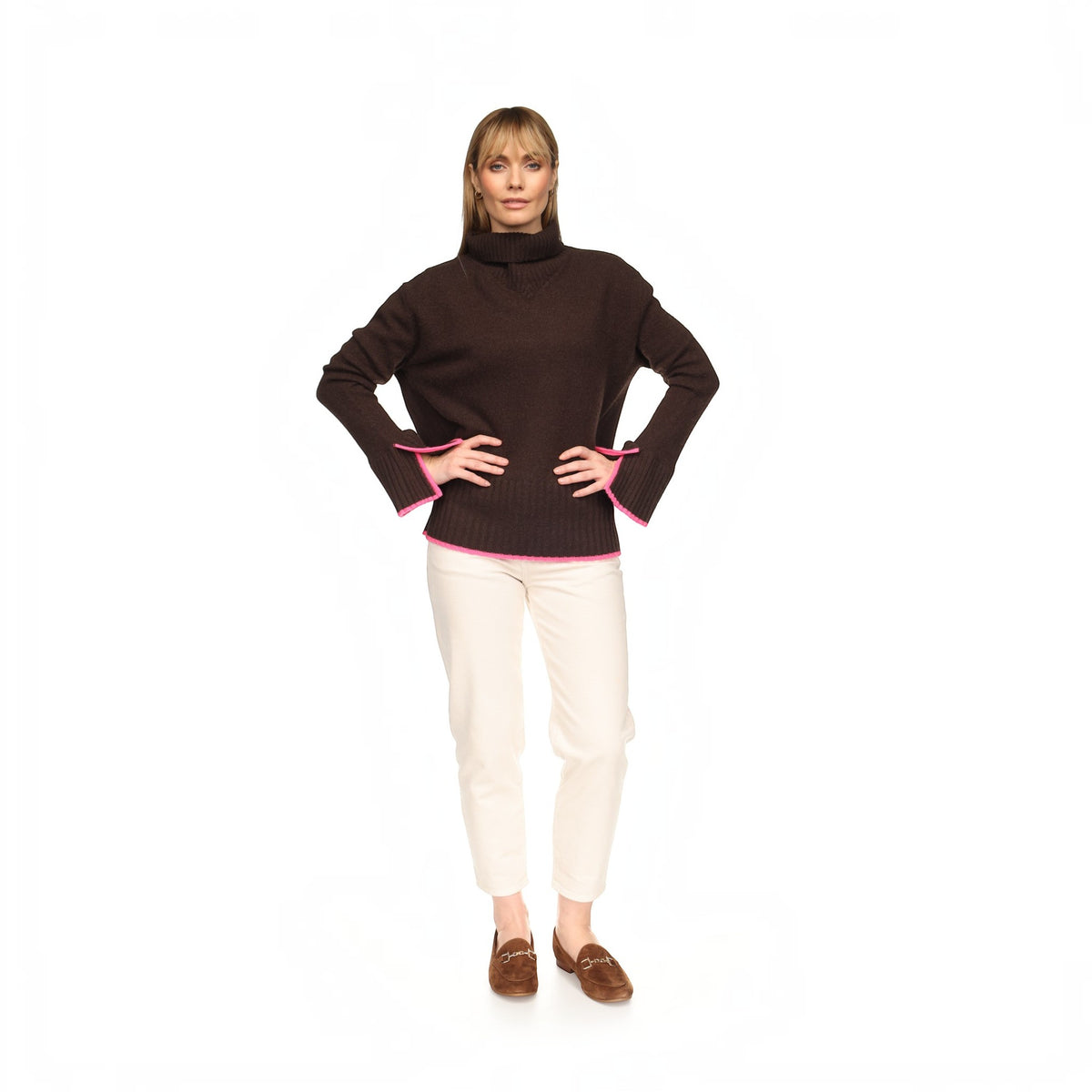 SPLIT CUFF HIGH NECK