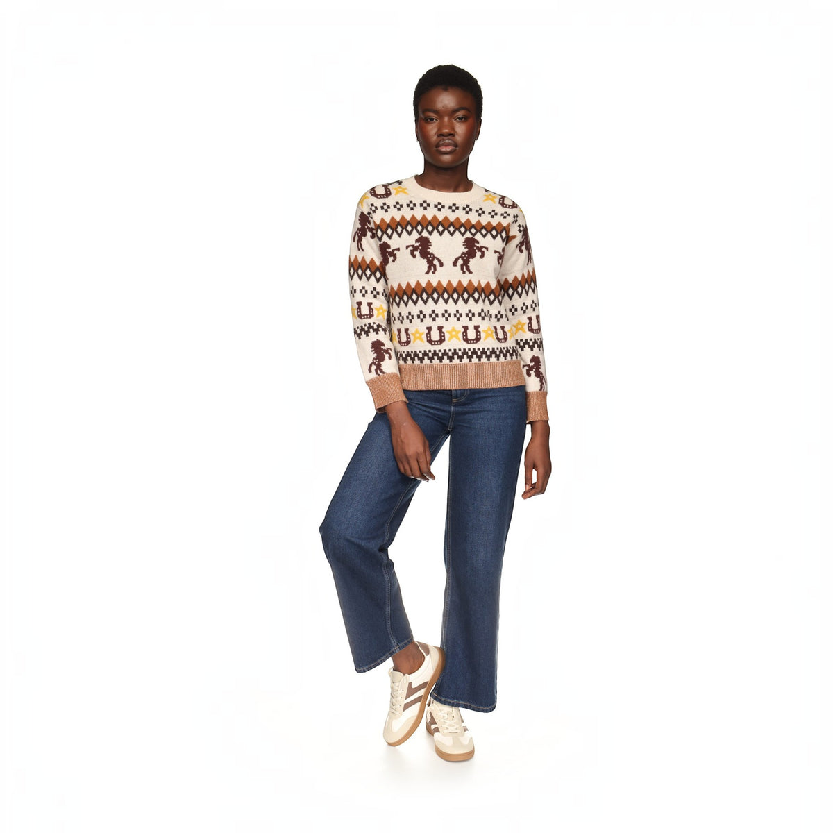 RODEO FAIRISLE CREW