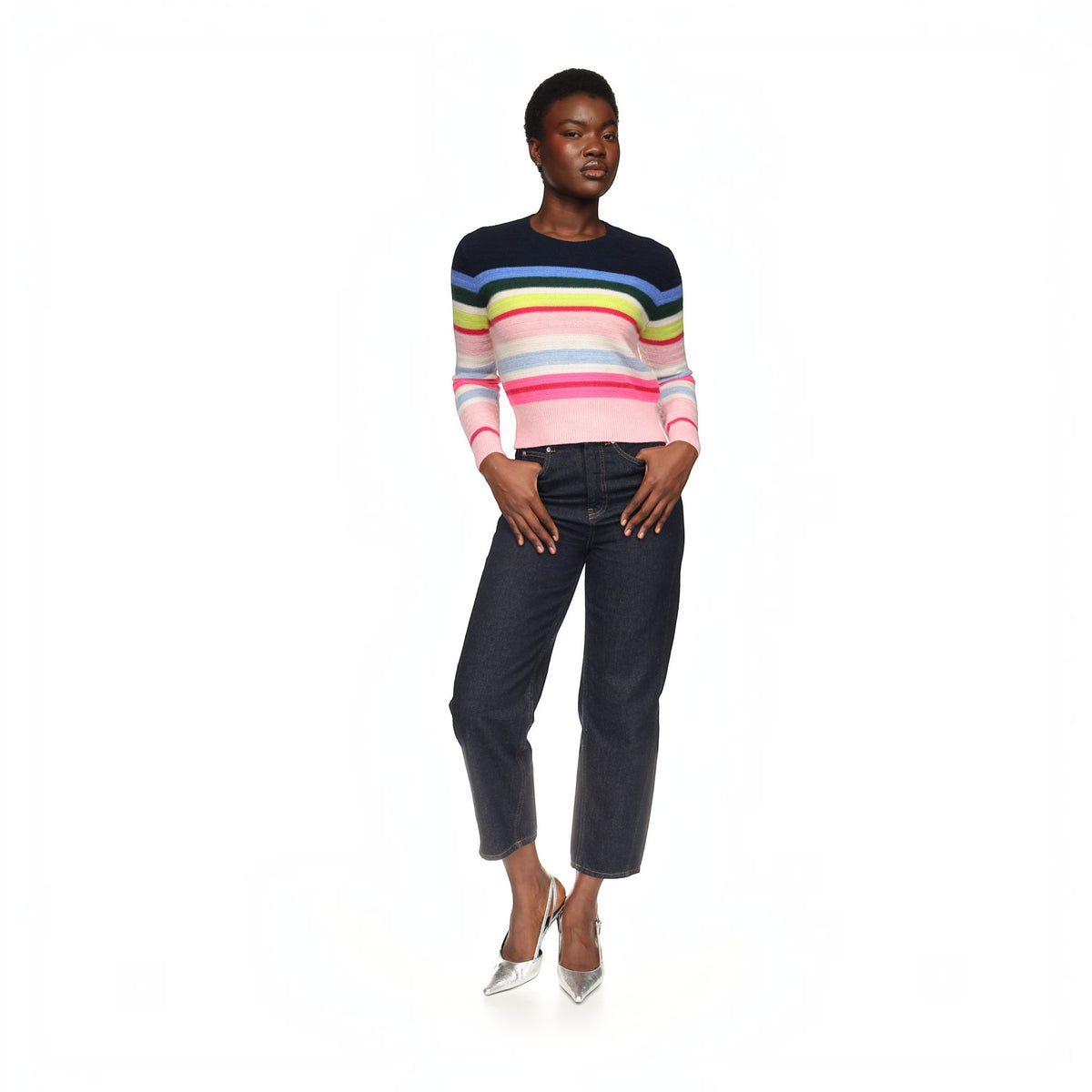 STRIPED STITCH MAYA CREW