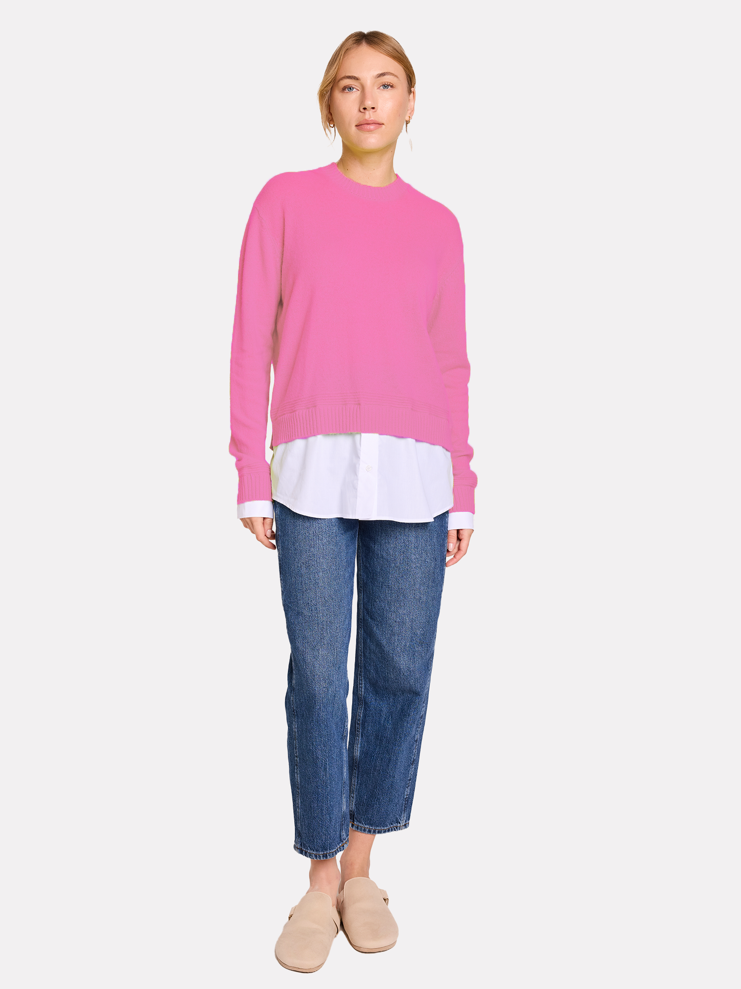 Shirting Cashmere Crew Neck